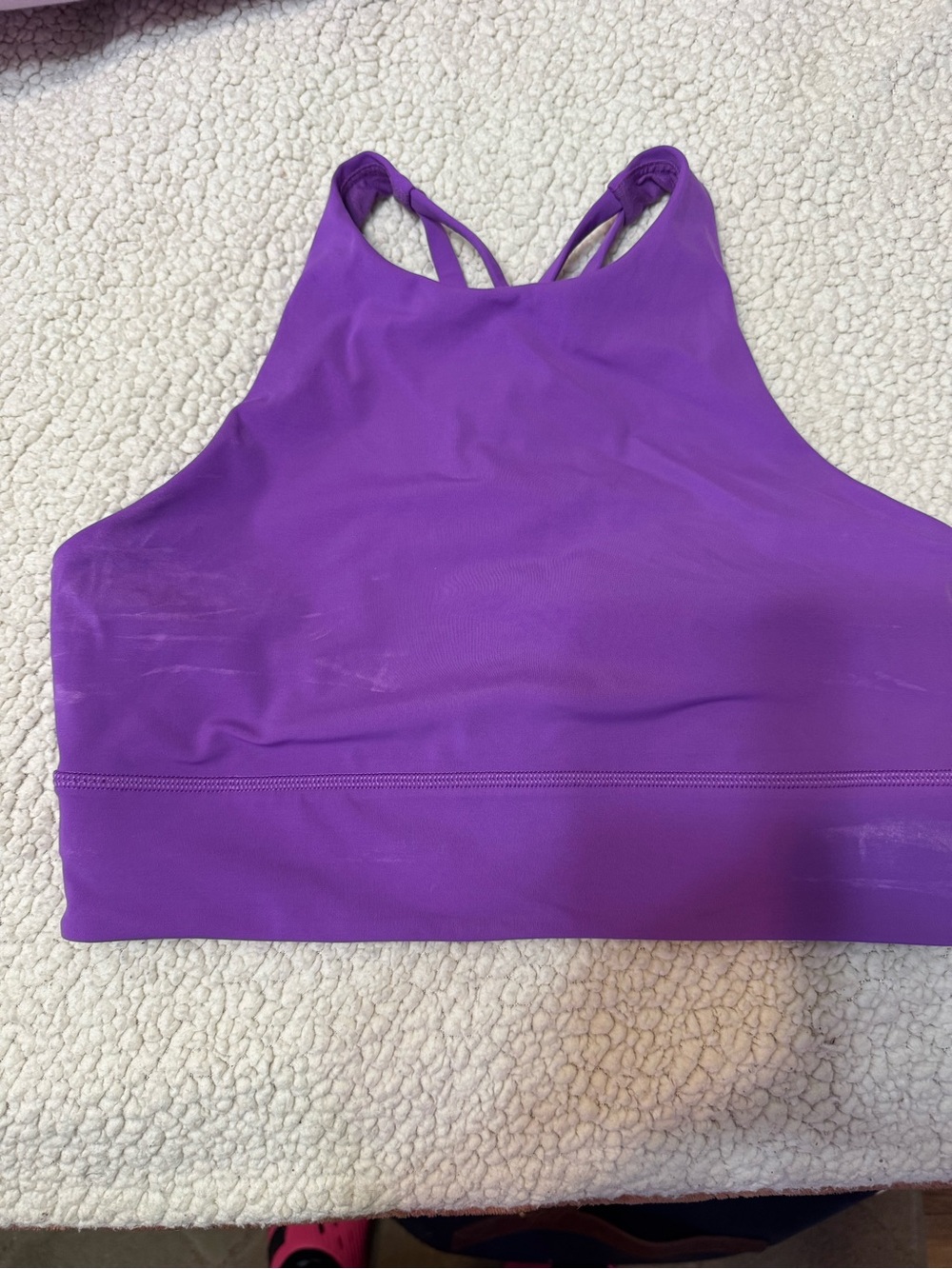 lululemon athletica High-Neck Sports Bra in Purple